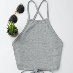 Tie back crop top